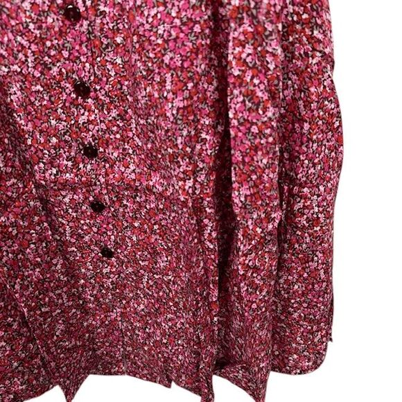 NEW! Rolla's Erin Paris Floral Dress Red Button Front Sweetheart Neck Size XS - Picture 4 of 10